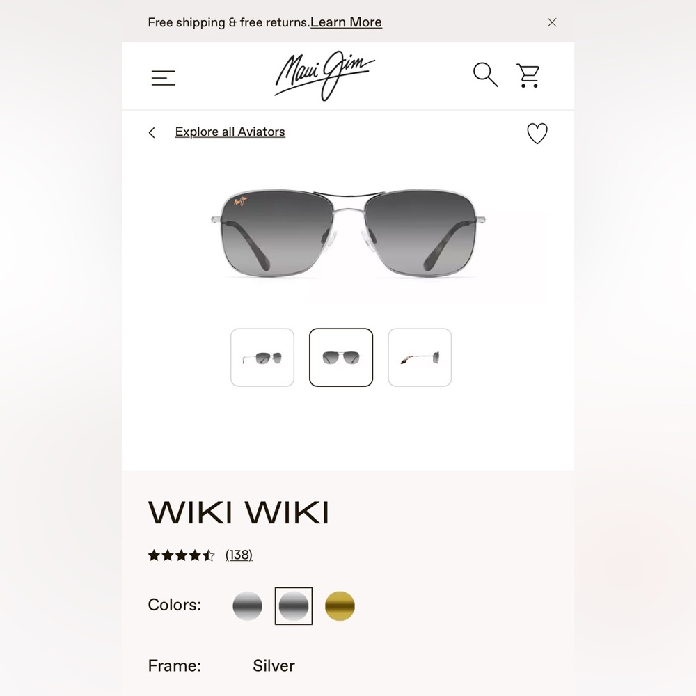 COPY - Gently use Maui Jim Wiki Wiki sunglasses! Lens in near perfect condition.